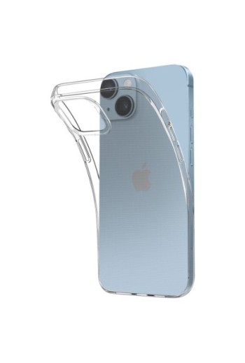 Cover in Gel di Silicone per iPhone 14 Plus Sottile e Resistente - Trasparente