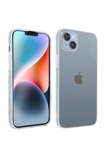 Cover in Gel di Silicone per iPhone 14 Plus Sottile e Resistente - Trasparente