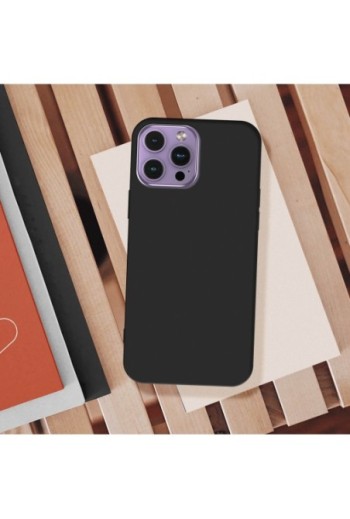 Cover in Gel di Silicone per iPhone 14 Pro Max Flessibile e Ultra-sottile - Nera
