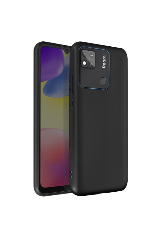 Cover in Gel di Silicone per Xiaomi Redmi 10A Flessibile e Ultra-sottile - Nera