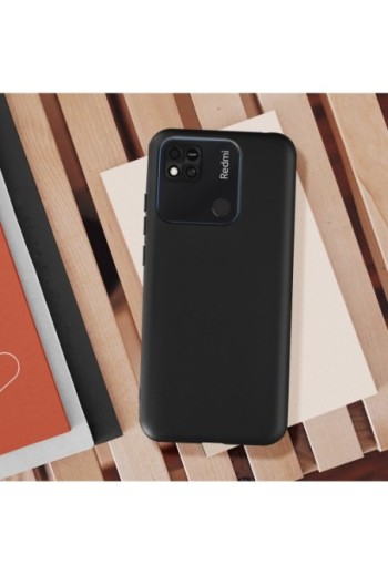 Cover in Gel di Silicone per Xiaomi Redmi 10A Flessibile e Ultra-sottile - Nera