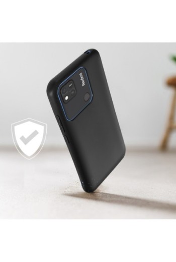 Cover in Gel di Silicone per Xiaomi Redmi 10A Flessibile e Ultra-sottile - Nera