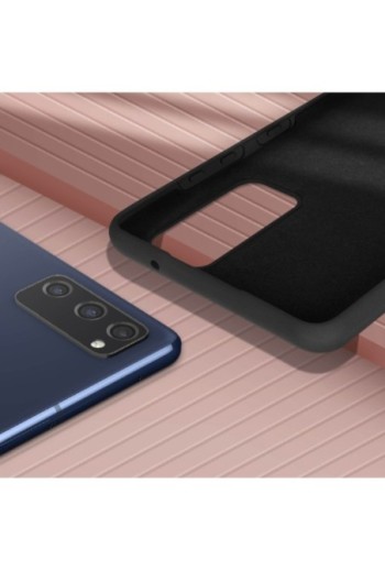 Cover Semirigida per Samsung Galaxy S20 FE con Cordino e Interno Soft-touch - Nera