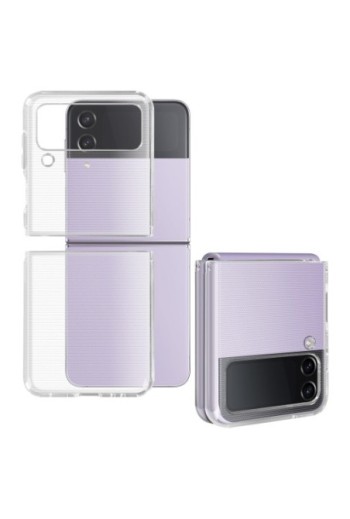 Cover in Gel di Silicone Samsung Galaxy Z Flip4 Sottile e Resistente - Trasparente