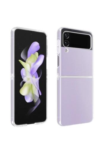 Cover in Gel di Silicone Samsung Galaxy Z Flip4 Sottile e Resistente - Trasparente