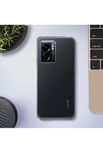 Cover in Gel di Silicone Oppo A77 / A57 / Realme Narzo 50 5G Sottile e Resistente - Trasparente