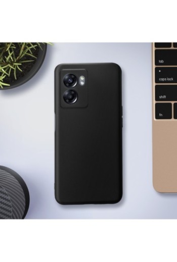 Cover in Gel di Silicone per Oppo A77 / A57 / Realme Narzo 50 5G Flessibile e Ultra-sottile - Nera