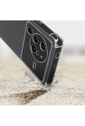 Cover Anti-urto per Vivo X80 Pro Gel di Silicone con Angoli Bumper - Trasparente