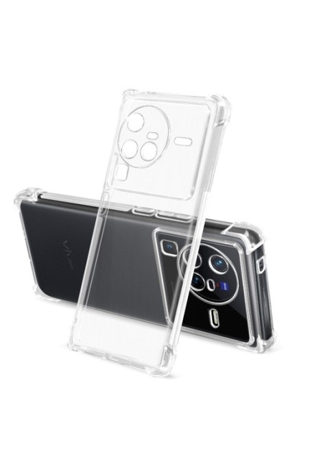 Cover in Gel di Silicone Vivo X80 Pro Sottile e Resistente - Trasparente