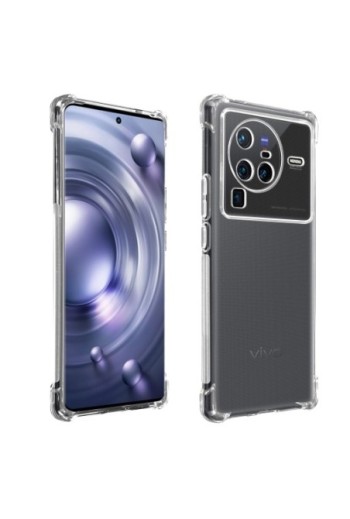 Cover in Gel di Silicone Vivo X80 Pro Sottile e Resistente - Trasparente
