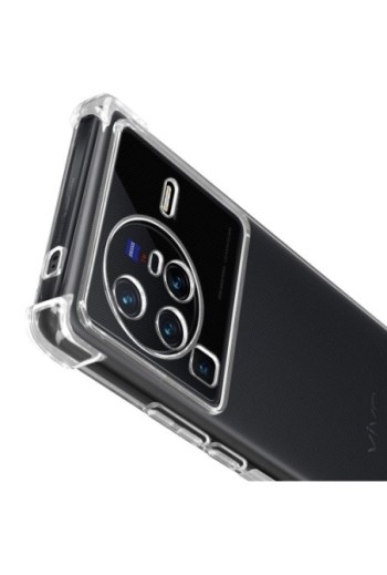 Cover in Gel di Silicone Vivo X80 Pro Sottile e Resistente - Trasparente