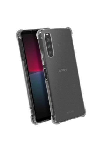Cover Anti-urto per Sony Xperia 10 IV Gel di Silicone con Angoli Bumper - Trasparente