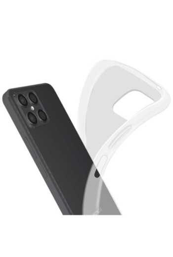 Cover in Gel di Silicone Honor X8 Flessibile e Resistente - Semi-trasparente
