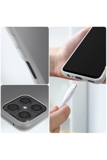 Cover in Gel di Silicone Honor X8 Flessibile e Resistente - Semi-trasparente