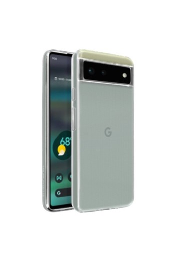 Cover in Gel di Silicone per Google Pixel 6a Extra-sottile 0 3 mm Second Skin - Trasparente