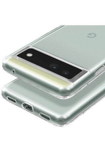 Cover in Gel di Silicone per Google Pixel 6a Extra-sottile 0 3 mm Second Skin - Trasparente