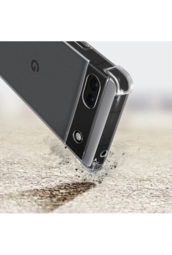 Cover Anti-urto per Google Pixel 6a gel di Silicone con Angoli Bumper - Trasparente