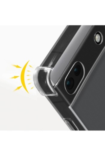 Cover Anti-urto per Google Pixel 6a gel di Silicone con Angoli Bumper - Trasparente