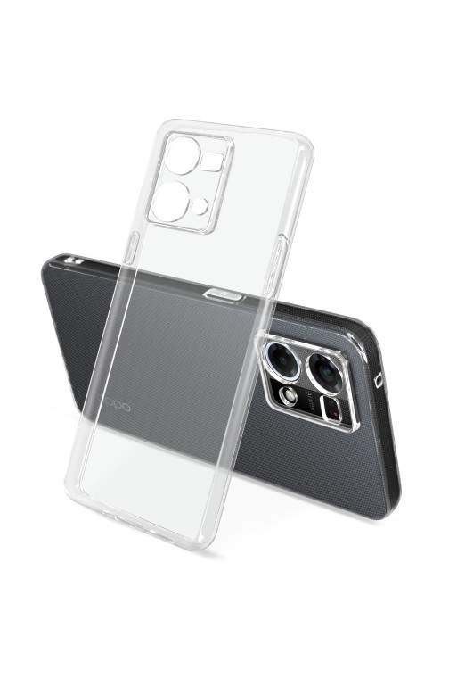 Cover in Gel di Silicone Oppo Reno 7 Sottile e Resistente - Trasparente
