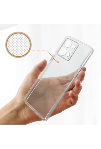 Cover in Gel di Silicone Oppo Reno 7 Sottile e Resistente - Trasparente