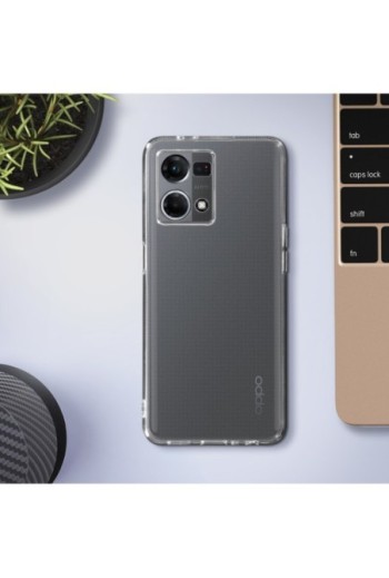 Cover in Gel di Silicone Oppo Reno 7 Sottile e Resistente - Trasparente