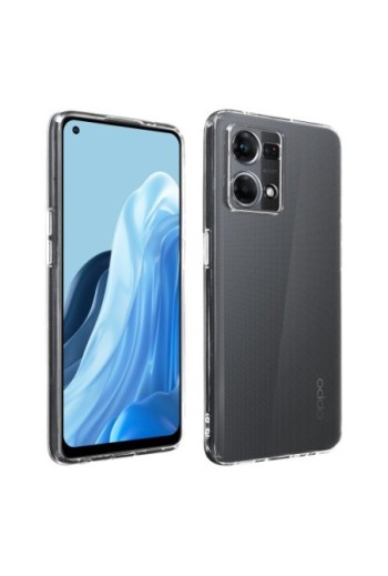 Cover in Gel di Silicone Oppo Reno 7 Sottile e Resistente - Trasparente