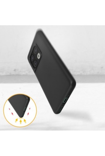 Cover in Silicone Flessibile per OnePlus 10 Pro 5G Ultra-sottile - Nera