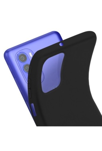 Cover per Motorola Moto G51 5G in Gel di Silicone Opaca Antiscivolo - Nera