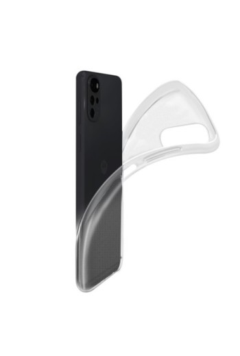 Cover in Gel di Silicone per Motorola Moto G22 Extra-sottile 0 3 mm Second Skin - Trasparente