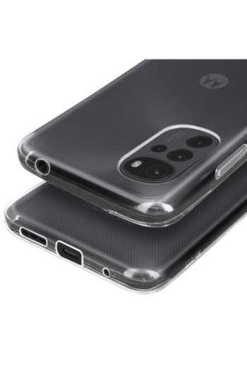 Cover in Gel di Silicone per Motorola Moto G22 Extra-sottile 0 3 mm Second Skin - Trasparente