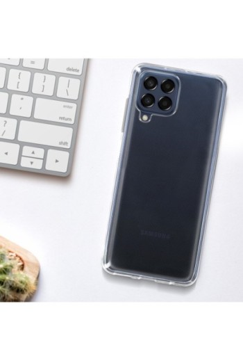 Cover in Gel di Silicone per Samsung Galaxy M33 Extra-sottile 0 3 mm Second Skin - Trasparente