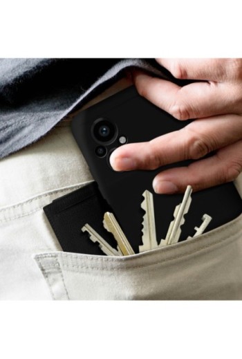 Cover per Xiaomi Poco M5 in Silicone Semi-rigido Soft-touch - nera