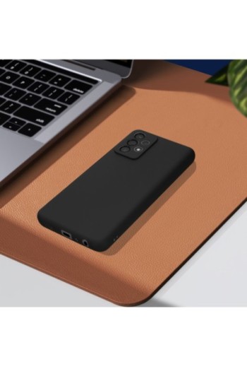 Cover per Samsung A23 5G in gel di silicone con finitura opaca anti-macchie – nera