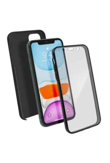 Cover protettiva Integrale Fronte / Retro Rigido - Nero per Apple iPhone 11
