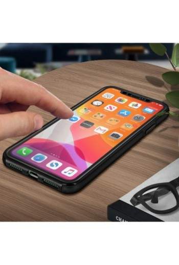Cover protettiva Integrale Fronte / Retro Rigido - Nero per Apple iPhone 11