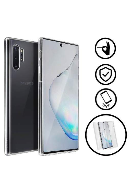 Cover protettiva Integrale Fronte / Retro Rigido - Trasparente per Samsung Galaxy Note 10 Plus