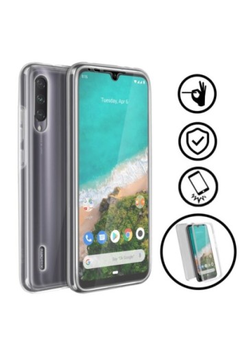 Cover protettiva Integrale Fronte / Retro Rigido - Trasparente per Xiaomi Mi A3
