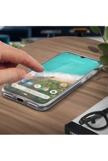 Cover protettiva Integrale Fronte / Retro Rigido - Trasparente per Xiaomi Mi A3