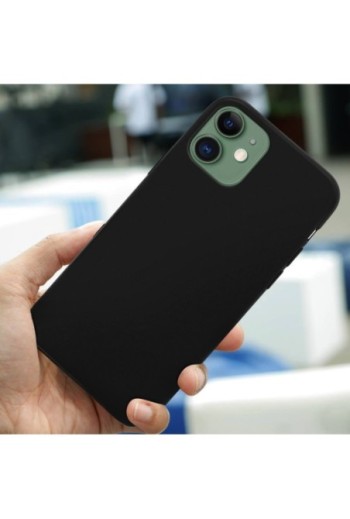 Cover protettiva in Silicone Gel Flessibile e Resistente - Nero per Apple iPhone 11
