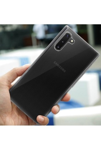 Cover protettiva in Silicone Gel Flessibile e Resistente - Trasparente per Samsung Galaxy Note 10