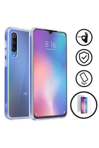 Cover protettiva Integrale Fronte / Retro Rigido - Trasparente per Xiaomi Mi 9 SE