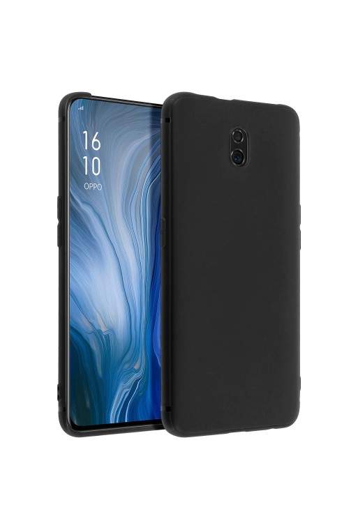 Cover protettiva in Silicone Gel Flessibile e Resistente - Nero per Oppo Reno