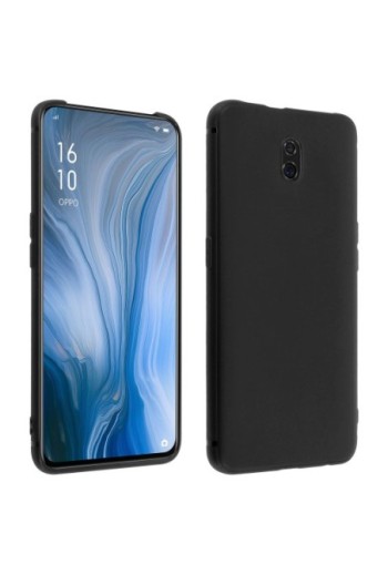 Cover protettiva in Silicone Gel Flessibile e Resistente - Nero per Oppo Reno