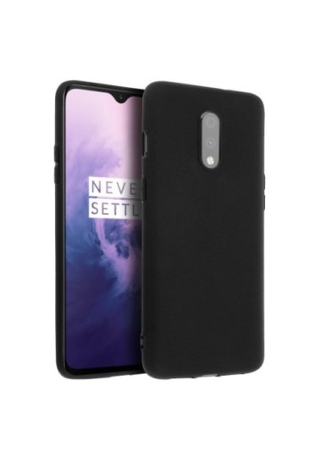 Cover protettiva in Silicone Gel Flessibile e Resistente - Nero per Oneplus 7