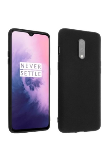 Cover protettiva in Silicone Gel Flessibile e Resistente - Nero per Oneplus 7