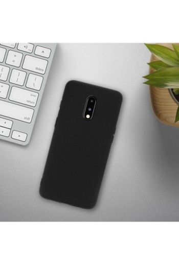 Cover protettiva in Silicone Gel Flessibile e Resistente - Nero per Oneplus 7