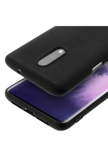 Cover protettiva in Silicone Gel Flessibile e Resistente - Nero per Oneplus 7