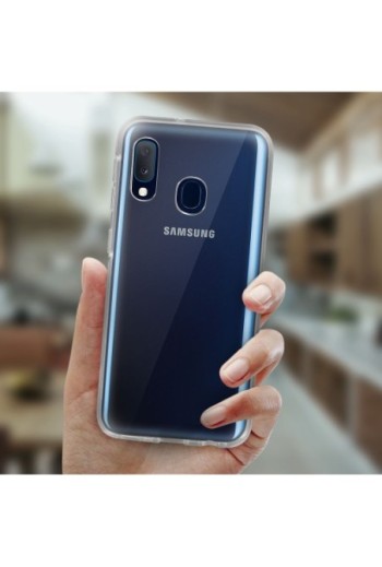 Cover protettiva Integrale Fronte / Retro Rigido - Trasparente per Samsung Galaxy A20e