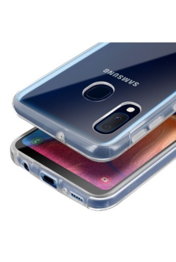 Cover protettiva Integrale Fronte / Retro Rigido - Trasparente per Samsung Galaxy A20e