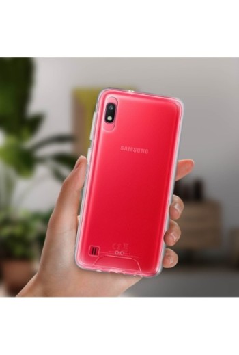 Cover rigida contorno Bumper collezione Crystal - Ultra-trasparente per Samsung Galaxy A10 / M10